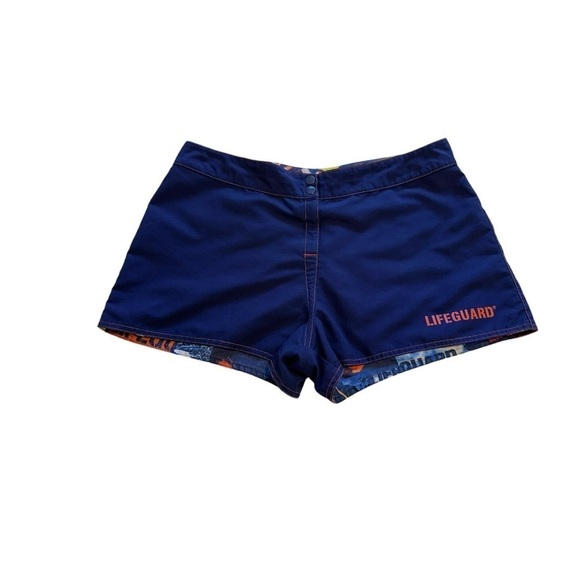 Speedo | Life Guard Graphic Reversible Swim / Board Shorts - Size 8 - Picture 2 of 9